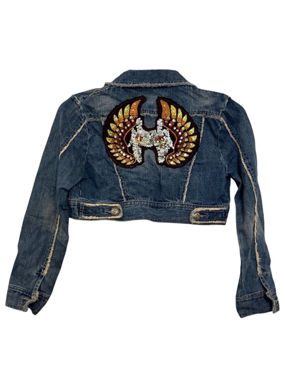 vintage D-Stiaq Denim Division Cropped Jacket Size S with sequence